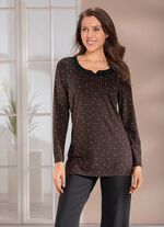 Shirt mit raffiniertem Halsausschnitt 