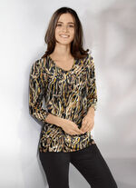 Shirt mit 3/4-langen Ärmeln 