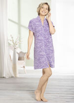 Herrliches Hauskleid mit durchgehendem Reißverschluss 