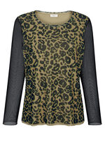 Shirt mit Netz-Jersey 