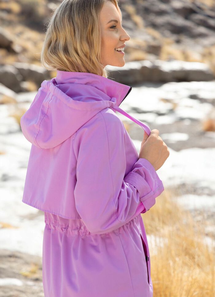 Mantel mit abnehmbarer Kapuze 