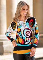 Pullover in weichem Feinstrick 