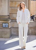 Blouson mit Rippenstrickb&uuml;ndchen 