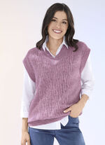 Pullunder aus sehr flauschigem Material ROSENHOLZ MELIERT