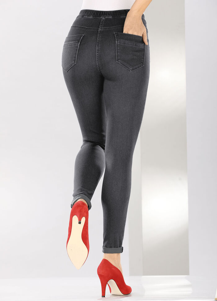 Super softe Jegging-Jeans ANTHRAZIT