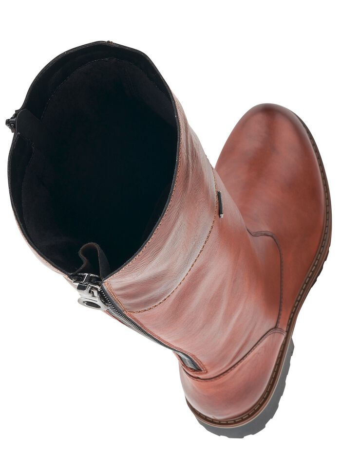 Remonte, gef&uuml;tterte Damen-Stiefel, Winterschuhe, Weite G, mit Rei&szlig;verschluss MARONE-MOKKA