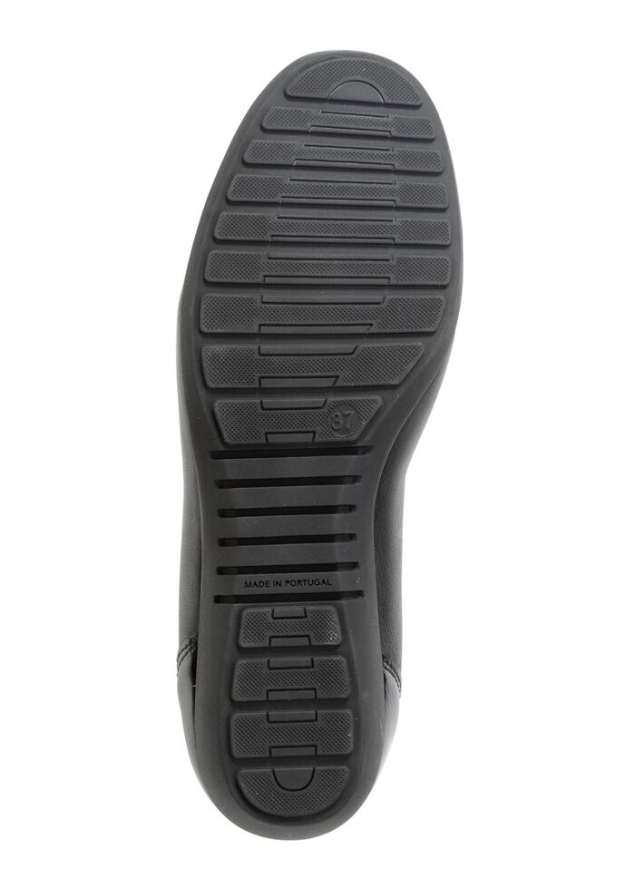 ELENA EDEN, klassische Damen-Ballerinas, Weite G, mit herausnehmbarem Fußbett SCHWARZ