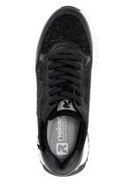 Rieker Sneaker mit Glitzersteinchen SCHWARZ