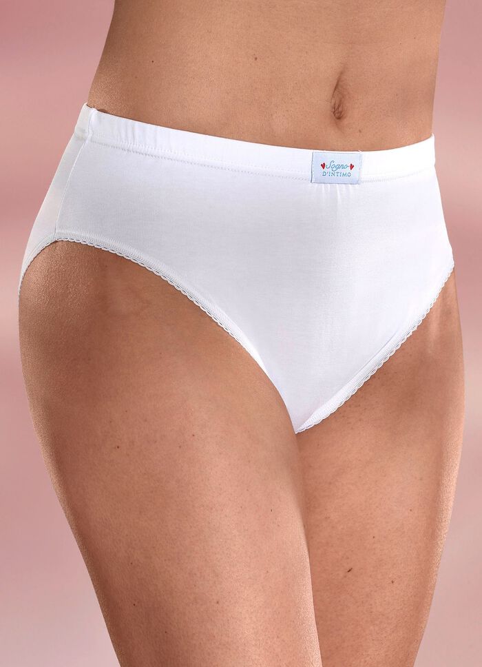 Viererpack Slips mit Gummizug im Bund 