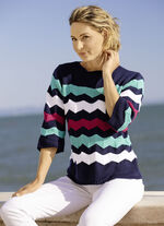 Pullover mit Zackenmuster 