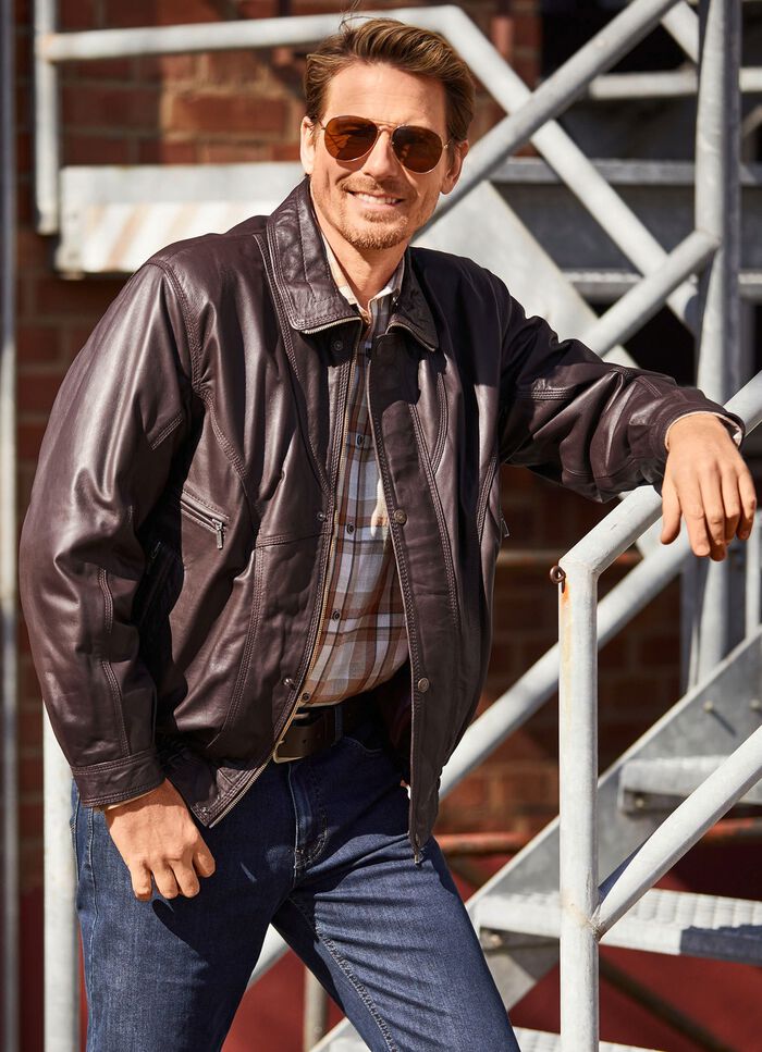 Lederblouson in 3 Farben 