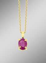 Bezaubernder Anhänger mit echtem Edelstein und Ankerkette 