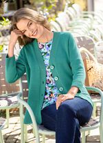 Strickjacke mit Biesenakzenten 