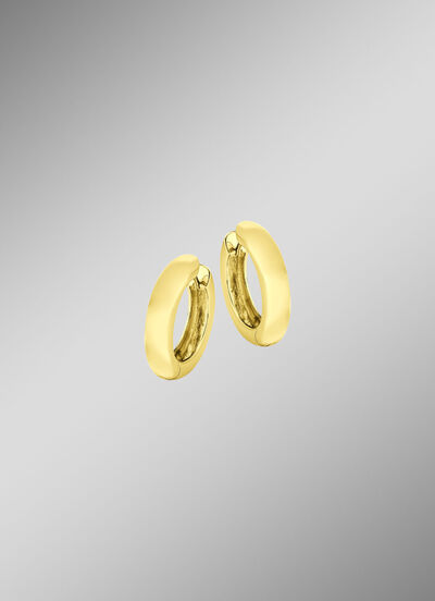 Klassische, gl&auml;nzende Klappcreolen 