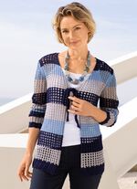 Strickjacke mit edlem, dezentem Glanz 