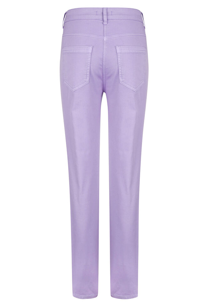 Hose mit floraler Stickerei 