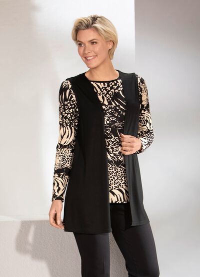 2-teiliges Set bestehend aus Shirt und Weste 