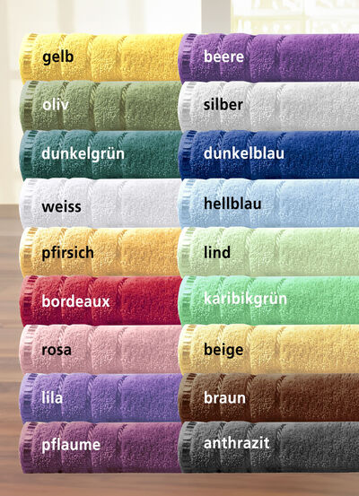 Weiche Walkfrottier-Handtücher aus dichtem Schlingenflor  Weiche Walkfrottier-Handtücher aus dichtem Schlingenflor