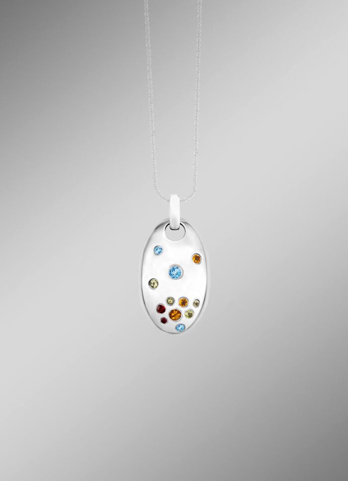 Eleganz in Perfektion: Anh&auml;nger mit echten Edelsteinen 