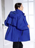 Funktionsjacke mit Reißverschluss im Rückteilkoller KOBALTBLAU