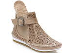 Gemini, sommerliche Damen-Stiefeletten, Weite G, mit herausnehmbarem Fußbett TAUPE