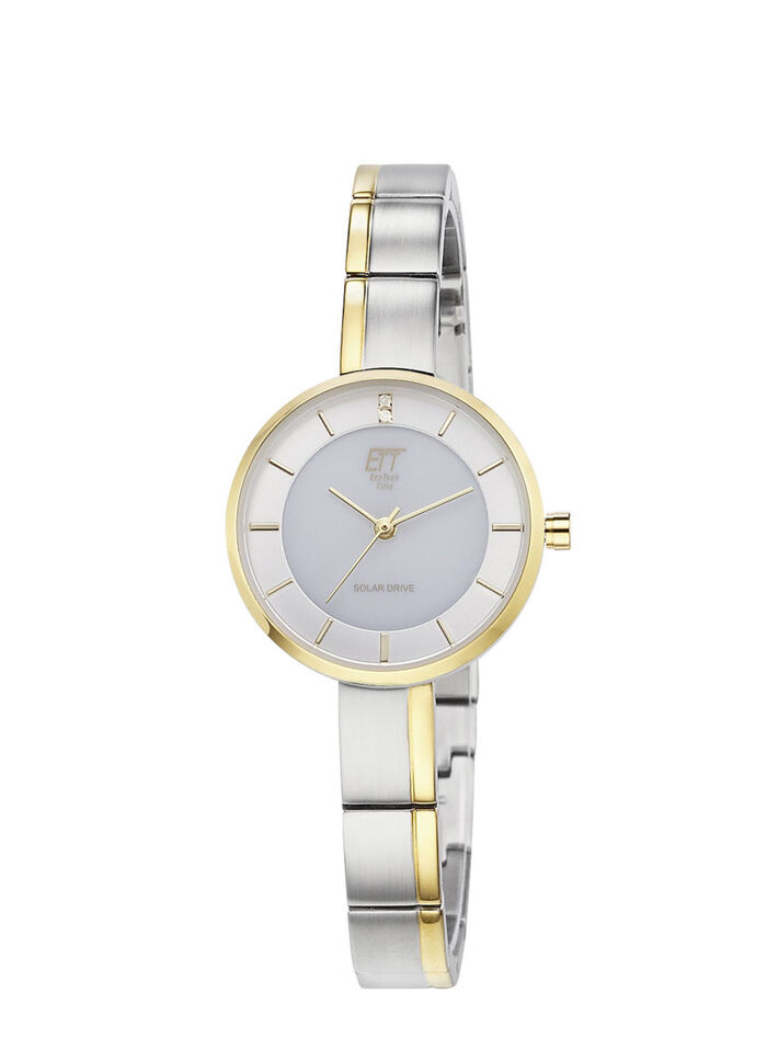 ETT-Solar-Damenuhr mit Quarzuhrwerk 