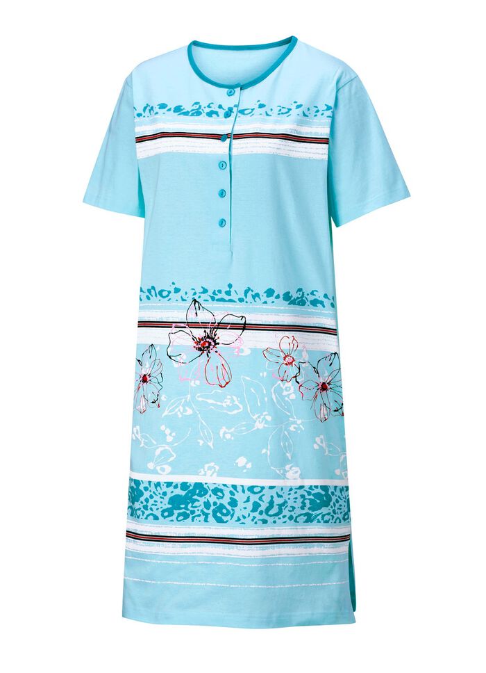 Zweierpack Nachthemden mit platziertem Druck vorne 