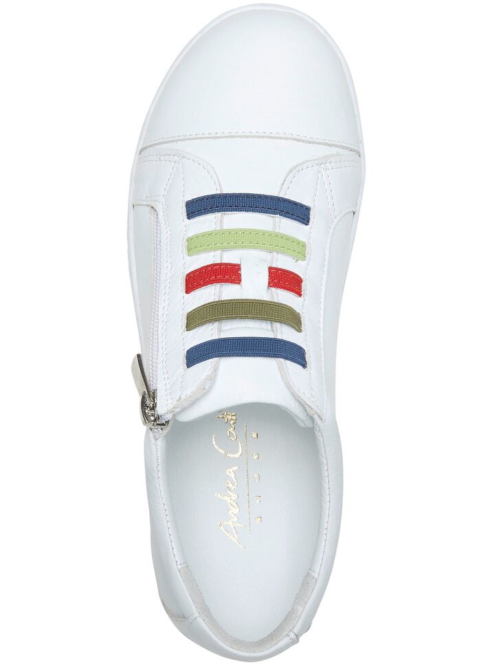 Andrea Conti Sneaker mit bunten Gummib&auml;ndern 