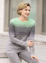 Pullover in Garnmix PISTAZIE-GRAU