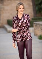 Bluse mit Hemdkragen 