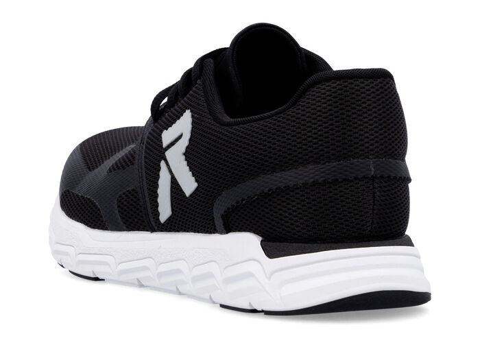 Rieker Sneaker aus teilweise beschichtetem Meshmaterial SCHWARZ