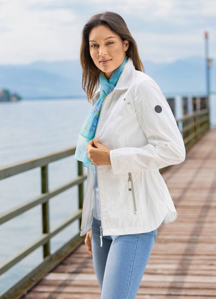 Jacke mit Reißverschlusstaschen CREME