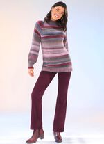 Pullover aus hochwertigem Multicolorgarn mit Schurwolle 