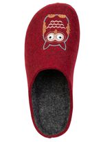 Klassische Damen-Hausschuhe, aus Filzmaterial 