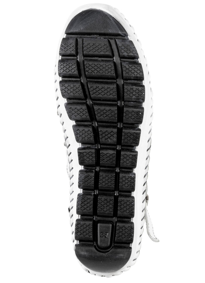 Gemini, sommerliche Damen-Boots, Weite G, mit herausnehmbarem Fußbett WEISS-SCHWARZ