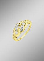 Eleganter Damenring im Panzerketten-Design 