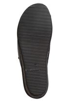 Pantolette aus Nappaleder und krokogepr&auml;gtem Lackleder SCHWARZ