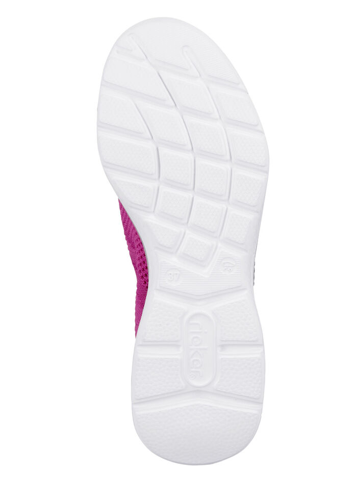 Rieker, leichte Damen-Sneaker, Weite G, mit MemoSoft-Textileinlage PINK