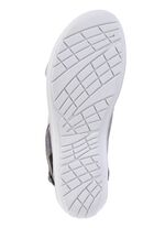 ELENA EDEN, bequeme Damen-Sandalen, Weite G, mit herausnehmbarem Fu&szlig;bett GRAU