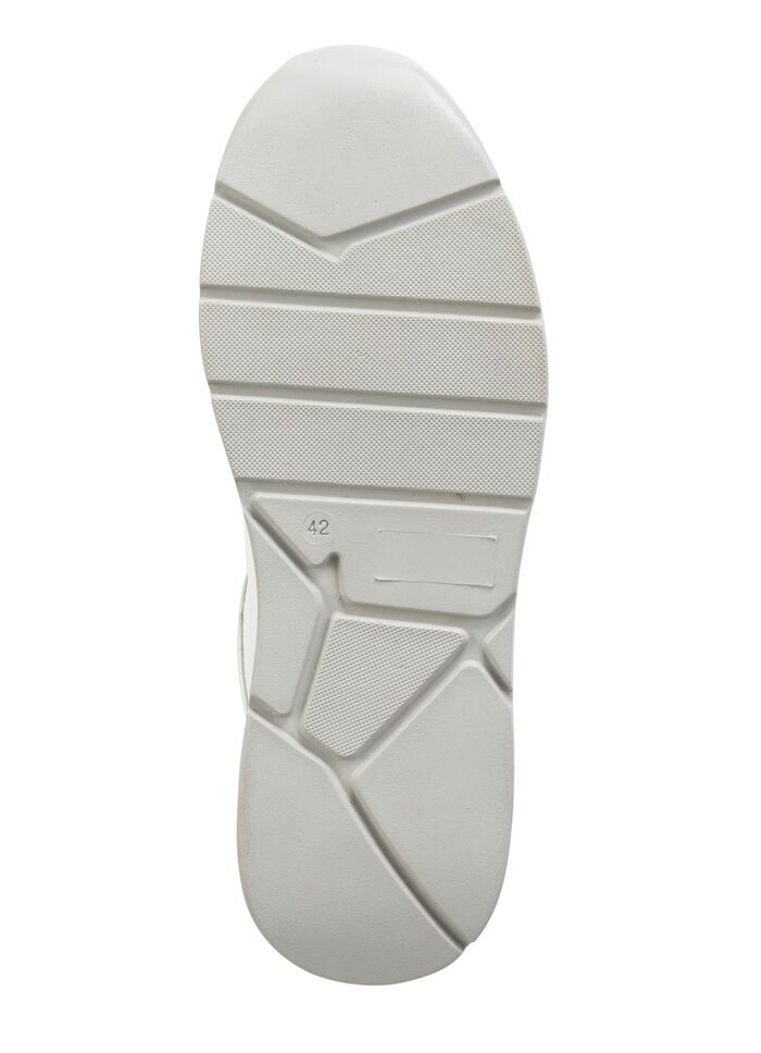 GINO GALANTE, klassische Herren-Sneaker, mit Rei&szlig;verschluss WEISS