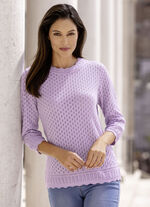 Pullover in Ajourdessin FLIEDER