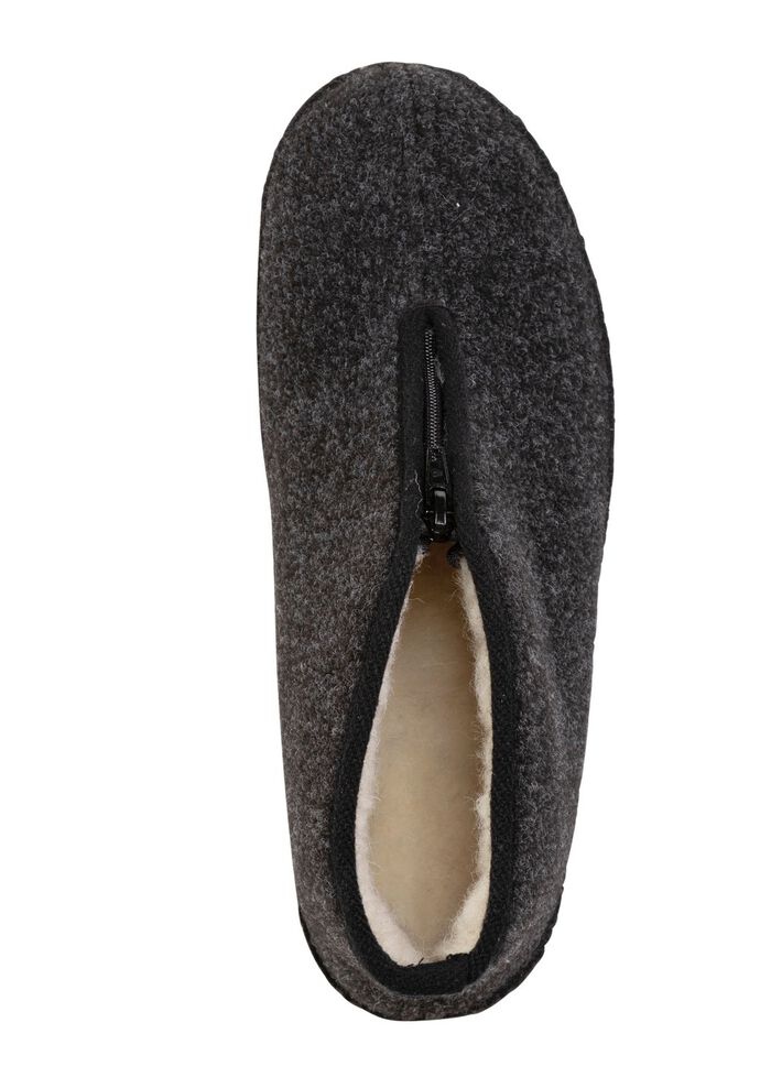 Textil-Stiefelette mit praktischem Rei&szlig;verschluss SCHWARZ