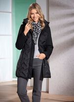 Daunen-Longjacke mit geklebten Kammern 