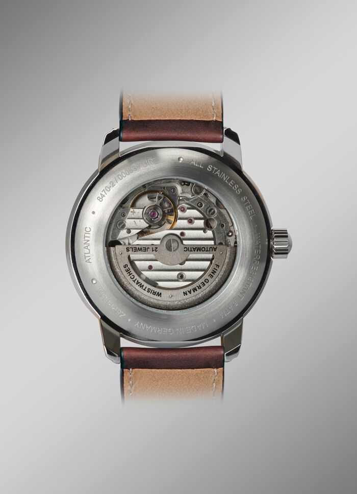 Zeppelin-Automatik-Herrenuhr mit Lederband 