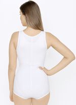 Susa Hosenkorselett mit Vorderrei&szlig;verschluss WEISS