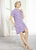 Herrliches Hauskleid mit durchgehendem Reißverschluss 