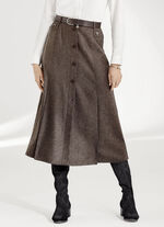 Rock mit schmückender Zierknopfblende 