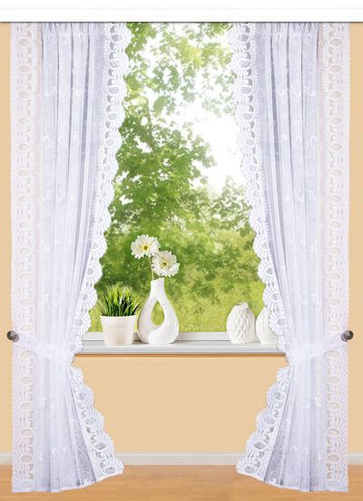 H&uuml;bsche Raffgardinen-Garnitur 