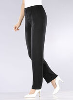 Hose mit edlem Glanz in Extra-Kurzgrößen SCHWARZ