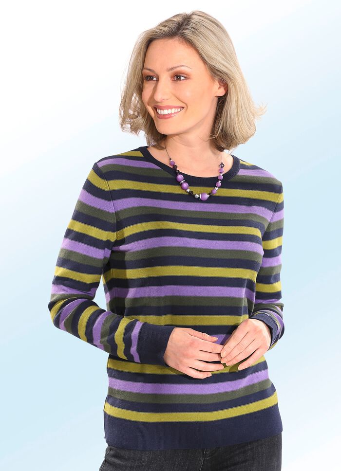 Pullover in Ringeldessin 